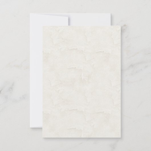 Dachshunds Custom Ivory Wedding RSVP Kaart (Achterkant)