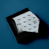 Dachshunds Dogs Pattern Monogrammed Stropdas