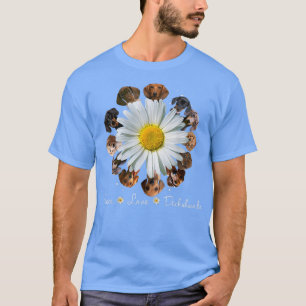 Dachshunds Dogs Peace Love Daisy Dachshunds mama T-shirt