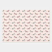 Dachshunds en harten inpakpapier vel (Voorkant)