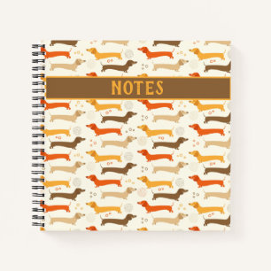 Dachshunds en Stippen Notitieboekje Notitieboek