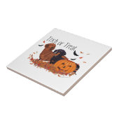 Dachshunds Halloween Tegeltje (Zijkant)
