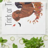 Dachshunds Halloween Theedoek (Gevouwen)