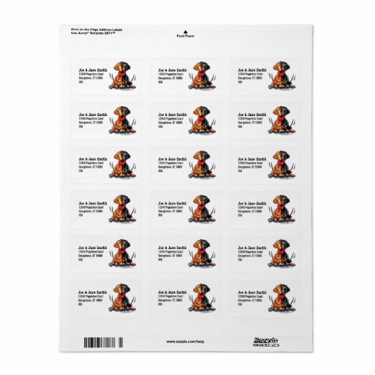 Dachshunds have Heart Etiket (Full Sheet)