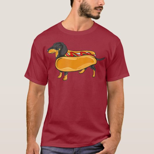 Dachshund's Hot Weiner Dog T-shirt (Voorkant)