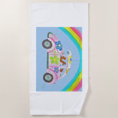 Dachshunds in a Hippie Car Strandlaken (Voorkant)