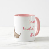 Dachshunds in love personalized mug (girl/jongen) mok (Voorkant rechts)