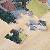 Dachshunds in Picnic Matisse-stijl Legpuzzel (Zijkant)