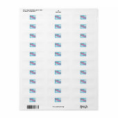 Dachshunds in Roze Cabrio in de lucht Etiket (Full Sheet)