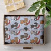 Dachshunds Kerst Schattige Wiener Dog Santa Vakant Tissuepapier (Geschenk)