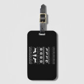 Dachshunds Kerstmis Bagagelabel (Voorkant (verticaal))