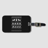 Dachshunds Kerstmis Bagagelabel (Voorkant (horizontaal))