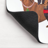 Dachshunds Kerstmis Muismat (Hoek)