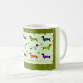 Dachshunds Kerstmok Koffiemok (Voorkant rechts)