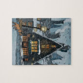 Dachshunds Kerststijl Legpuzzel (Horizontaal)