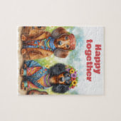 Dachshunds Legpuzzel (Horizontaal)