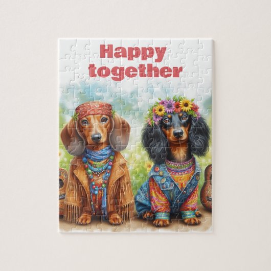 Dachshunds Legpuzzel (Verticaal)
