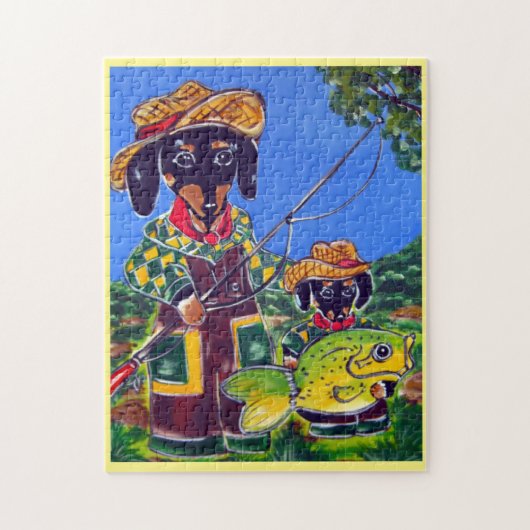 DACHSHUNDS LEGPUZZEL (Verticaal)