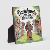 Dachshunds Little Dog, Big Attitude Fotoplaat (Voorkant)