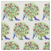 Dachshunds Love Tuin Stof (Swatch)