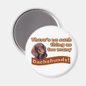 DACHSHUNDS MAGNEET (Voorkant / Achterkant)