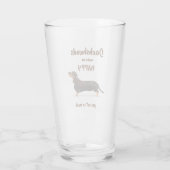 DACHSHUNDS MAKEN ME VERGETEN - JE MAG NIET ZO VEEL GLAS (Achterkant)