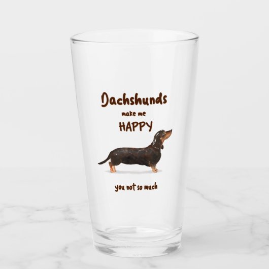 DACHSHUNDS MAKEN ME VERGETEN - JE MAG NIET ZO VEEL GLAS (Voorkant)