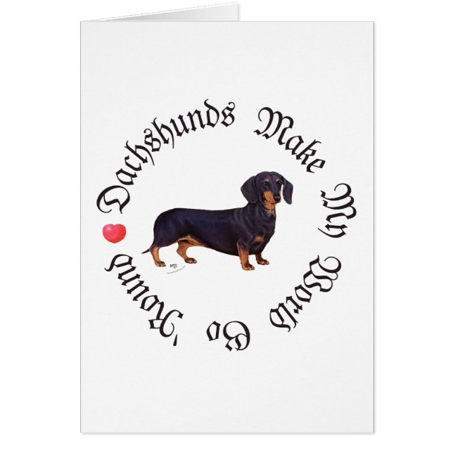 Dachshunds maken mijn wereld (Voorkant)