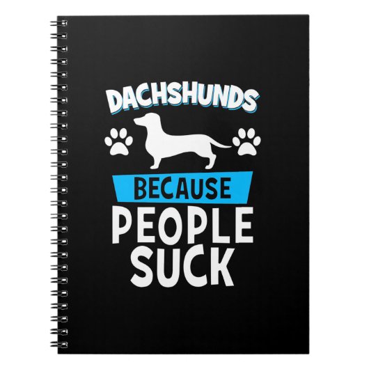 Dachshunds Met Mijn Vrienden Notitieboek (Voorkant)