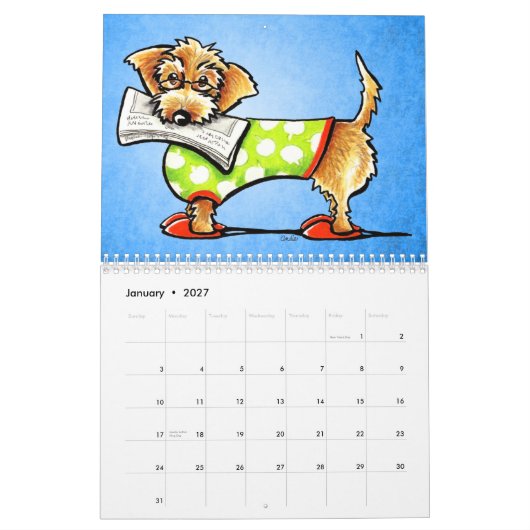 Dachshunds Off-Leash Art™ Vol 1 Kalender (Jan 2027)