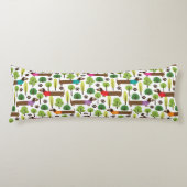 Dachshunds on a Walk in Park Lichaamskussen (Voorkant)