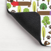 Dachshunds on a Walk in Park Muismat (Hoek)