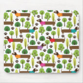 Dachshunds on a Walk in Park Muismat (Voorkant)