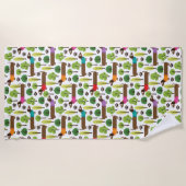 Dachshunds on a Walk in Park Strandlaken (Voorkant)