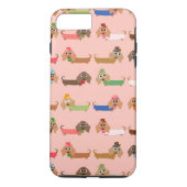 Dachshunds on Pink Case-Mate iPhone Case (Achterkant)