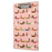 Dachshunds on Pink Klembord (Links)
