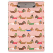 Dachshunds on Pink Klembord (Voorkant)