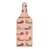 Dachshunds on Pink Snijplank (Voorkant)