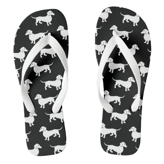 Dachshunds overal teenslippers (Voetbed)