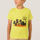 Dachshunds playing Basket Ball T-shirt (Voorkant)