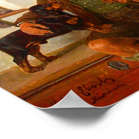  Dachshunds Poster (Hoek)