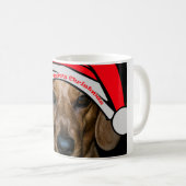 Dachshund's prettige kerstMok Koffiemok (Voorkant rechts)