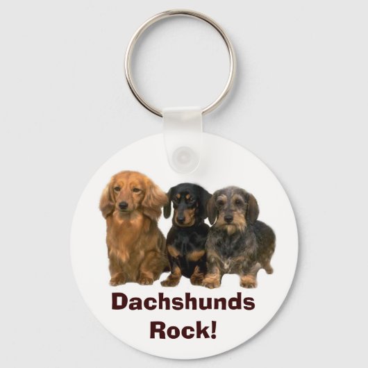 Dachshunds Rock Sleutelhanger (Voorkant)