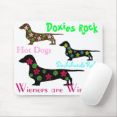 Dachshunds Rule Mousepad Muismat (Met muis)