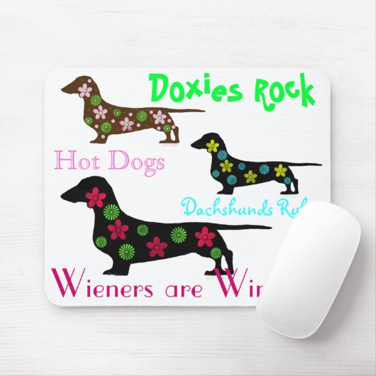 Dachshunds Rule Mousepad Muismat (Met muis)