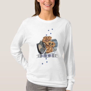 Dachshunds Rule!  Shirt met lange hoes voor vrouwe