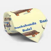 Dachshunds Rule Stropdas (Opgerold)