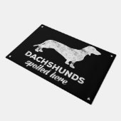 Dachshunds Spoed hierheen Deurmat (Schuin)