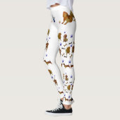 Dachshunds & Sterren Kunst Leggings (Links)