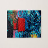 Dachshunds Sterrennacht Dog House Legpuzzel (Horizontaal)